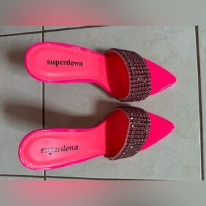 Superdown Hot Pink Micah Heels